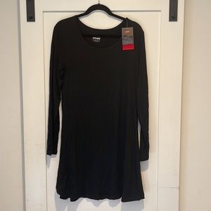 Hiskywin Casual Long Sleeve Round Neck Dress